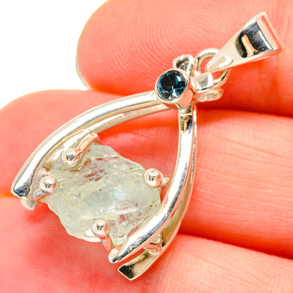 Aquamarine Pendants handcrafted by Ana Silver Co - PD21440