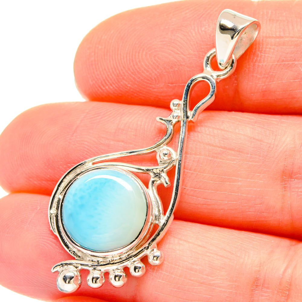Larimar Pendants handcrafted by Ana Silver Co - PD21441