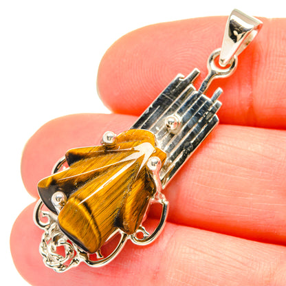 Tiger Eye Pendants handcrafted by Ana Silver Co - PD21445