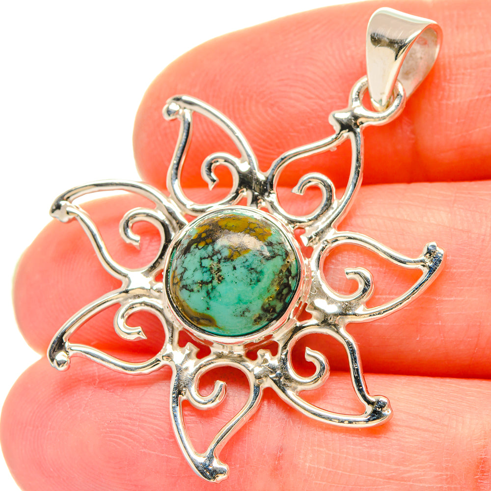 Arizona Turquoise Pendants handcrafted by Ana Silver Co - PD21455