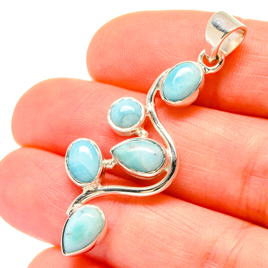 Larimar Pendants handcrafted by Ana Silver Co - PD21459