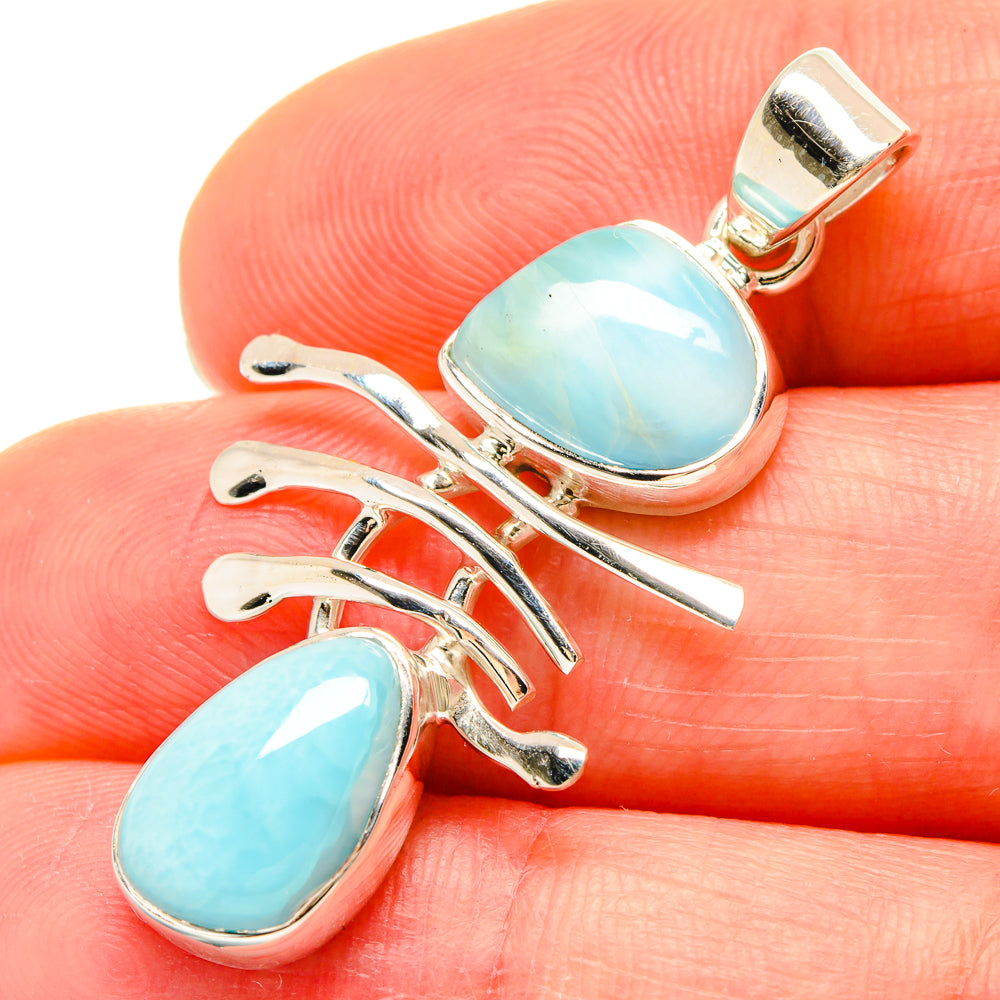Larimar Pendants handcrafted by Ana Silver Co - PD21460