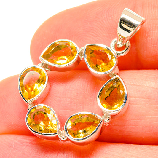 Citrine Pendants handcrafted by Ana Silver Co - PD21466