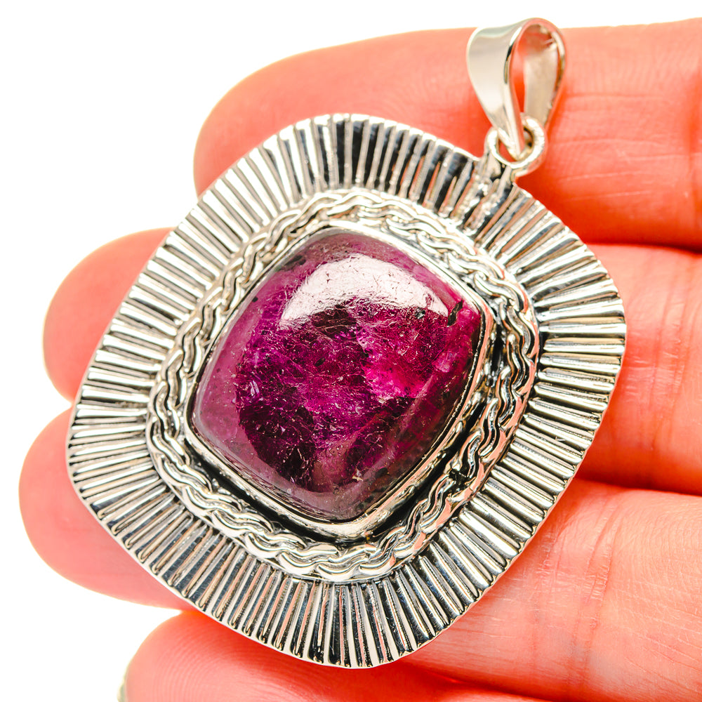 Ruby Pendants handcrafted by Ana Silver Co - PD21482