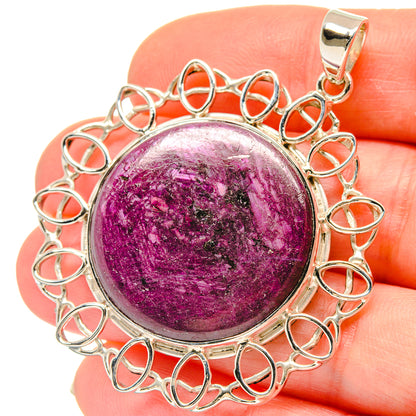 Ruby Pendants handcrafted by Ana Silver Co - PD21483