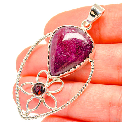Ruby Pendants handcrafted by Ana Silver Co - PD21486