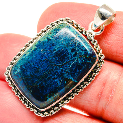 Azurite Pendants handcrafted by Ana Silver Co - PD21495