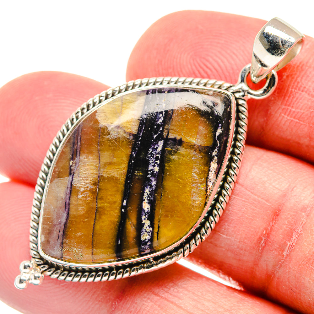 Bumble Bee Jasper Pendants handcrafted by Ana Silver Co - PD21497