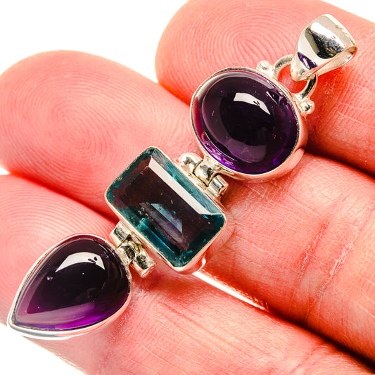 Fluorite Pendants handcrafted by Ana Silver Co - PD21502