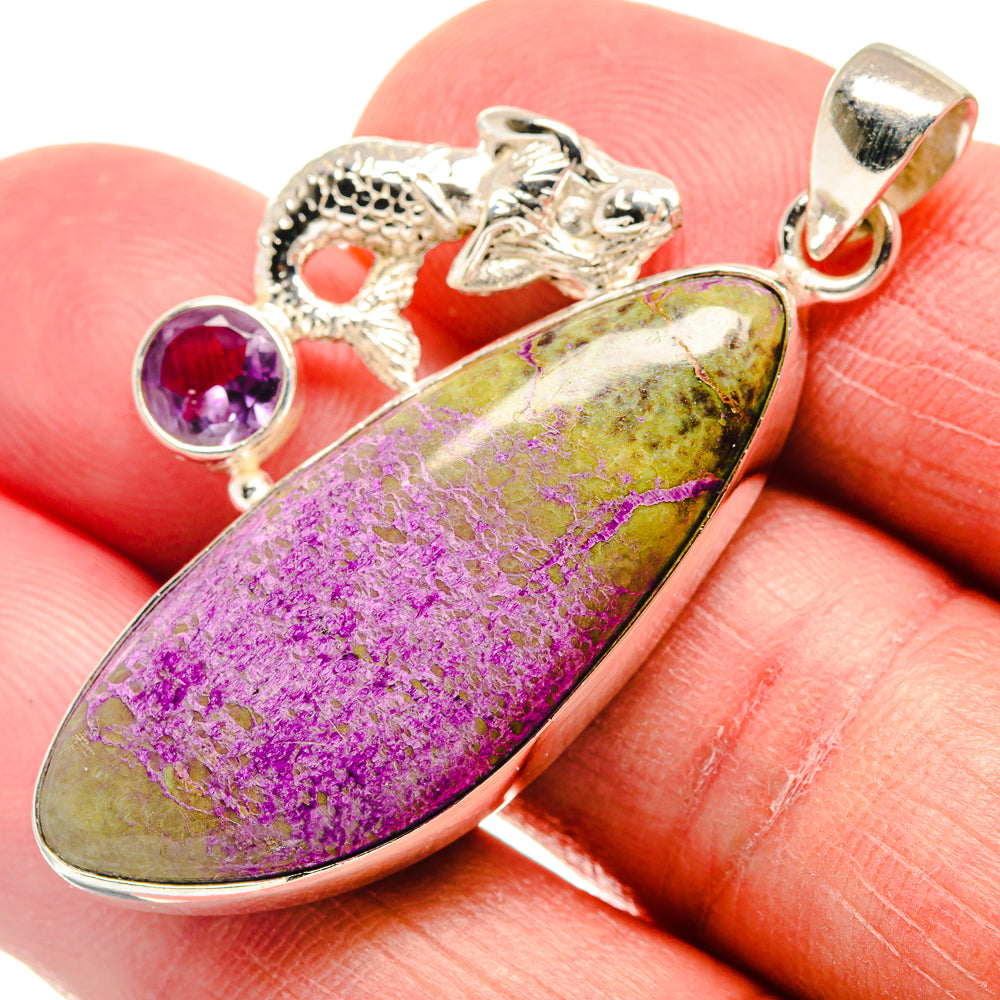 Stichtite Pendants handcrafted by Ana Silver Co - PD21504