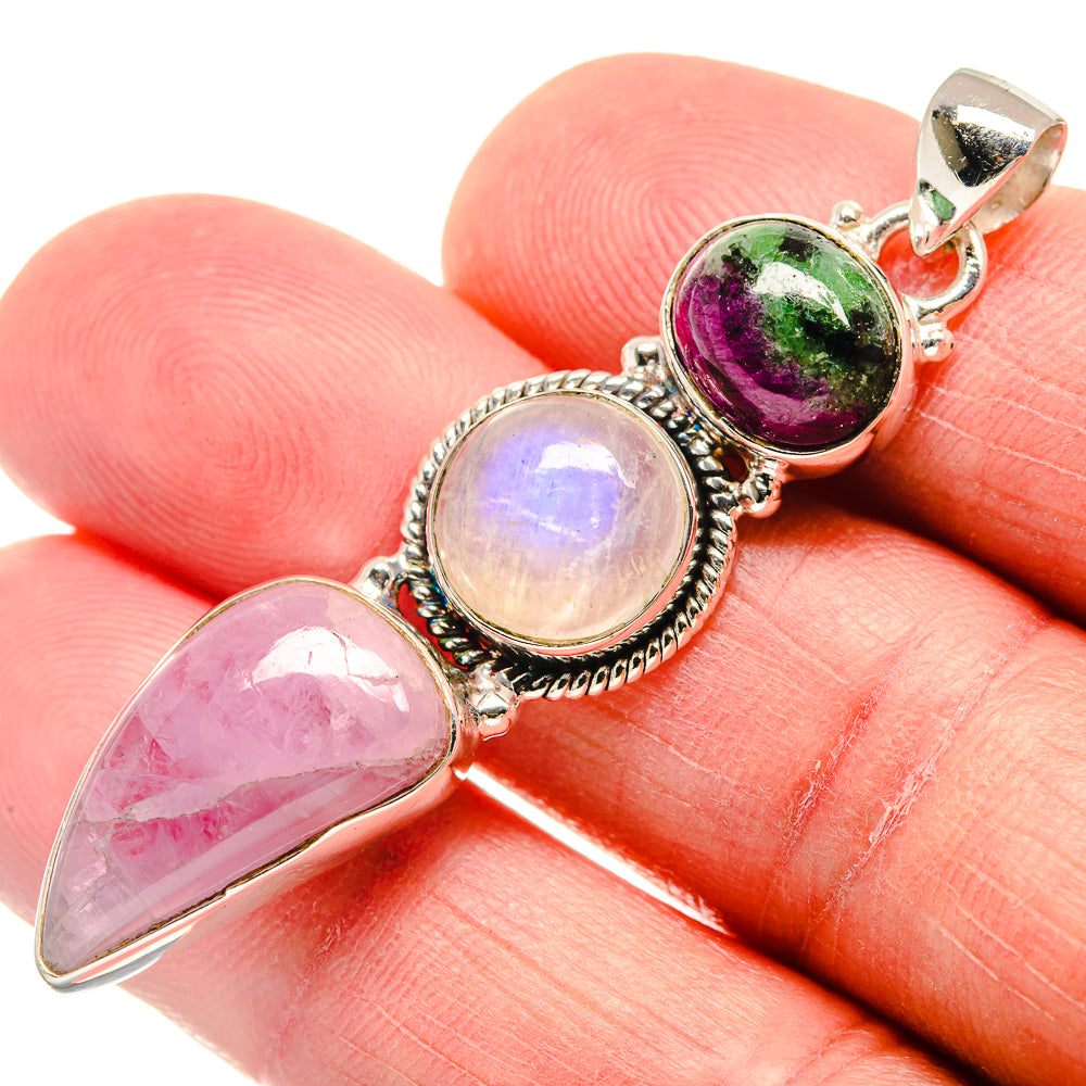 Kunzite Pendants handcrafted by Ana Silver Co - PD21506