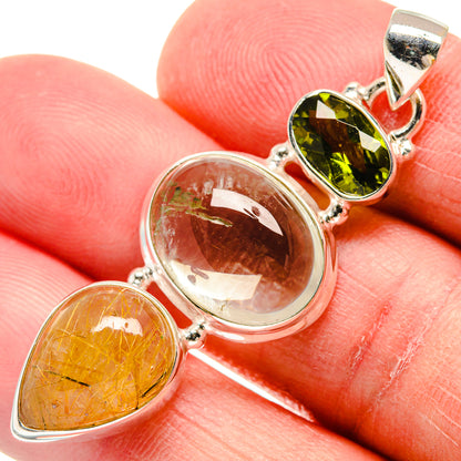 Aquamarine Pendants handcrafted by Ana Silver Co - PD21508