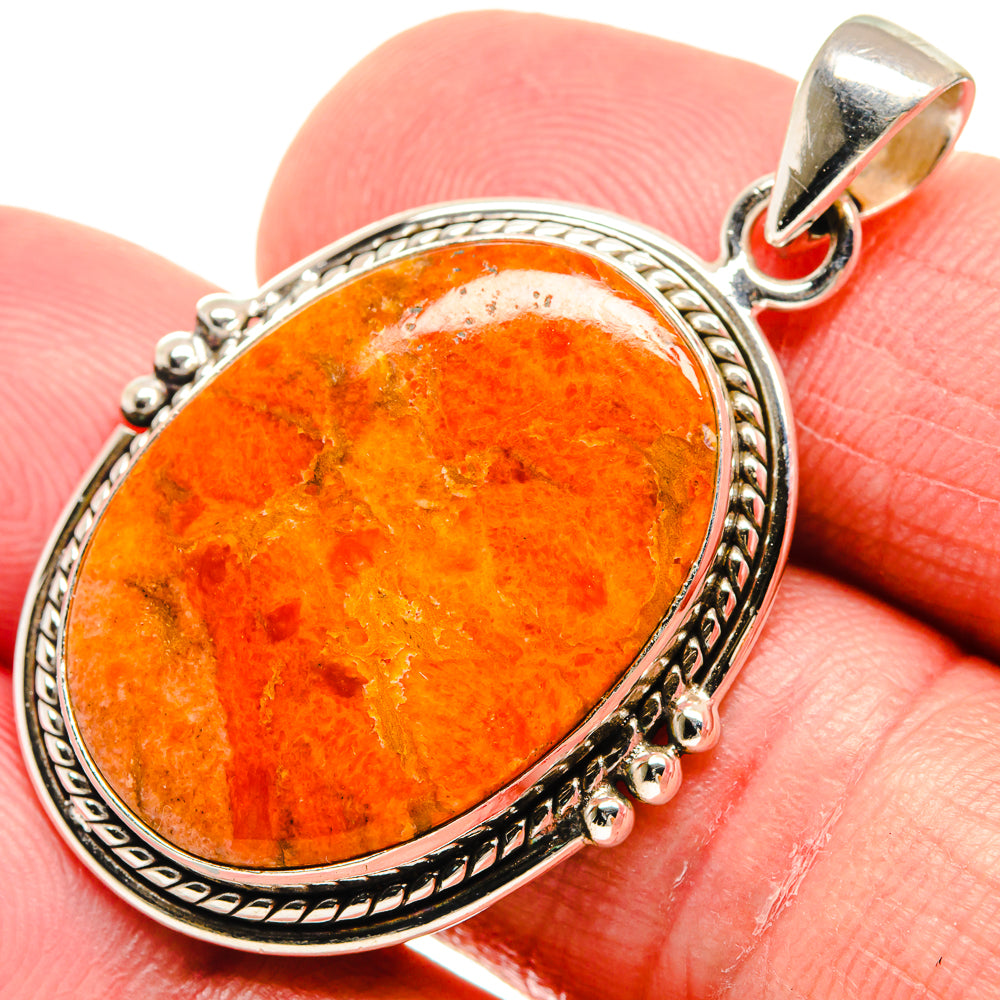 Sponge Coral Pendants handcrafted by Ana Silver Co - PD21526