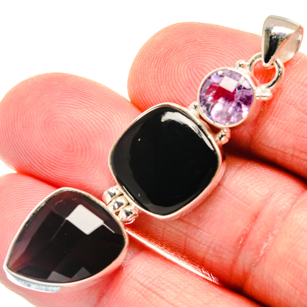 Black Onyx Pendants handcrafted by Ana Silver Co - PD21538