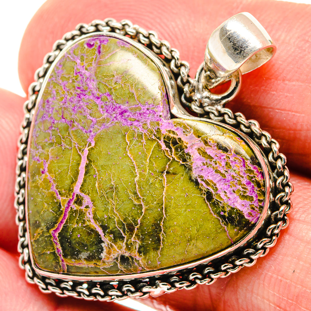 Stichtite Pendants handcrafted by Ana Silver Co - PD21542