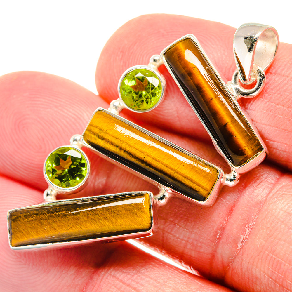 Tiger Eye Pendants handcrafted by Ana Silver Co - PD21557