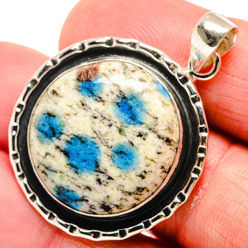 K2 Blue Azurite Pendants handcrafted by Ana Silver Co - PD21573