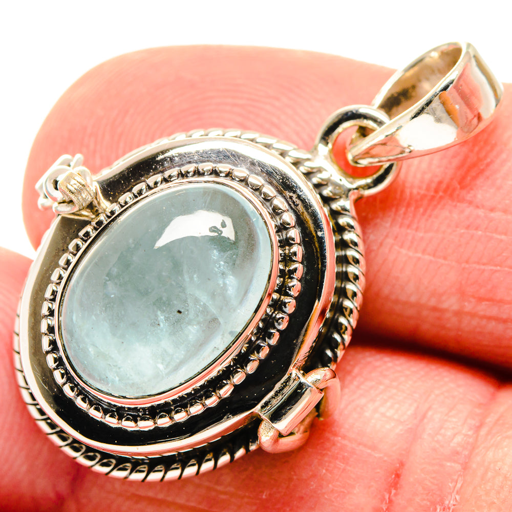 Aquamarine Pendants handcrafted by Ana Silver Co - PD21595
