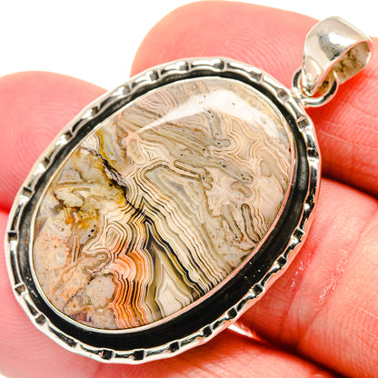 Laguna Lace Agate Pendants handcrafted by Ana Silver Co - PD21626
