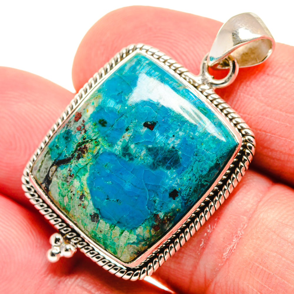 Chrysocolla Pendants handcrafted by Ana Silver Co - PD21632
