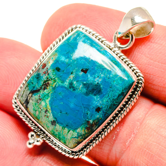 Chrysocolla Pendants handcrafted by Ana Silver Co - PD21632