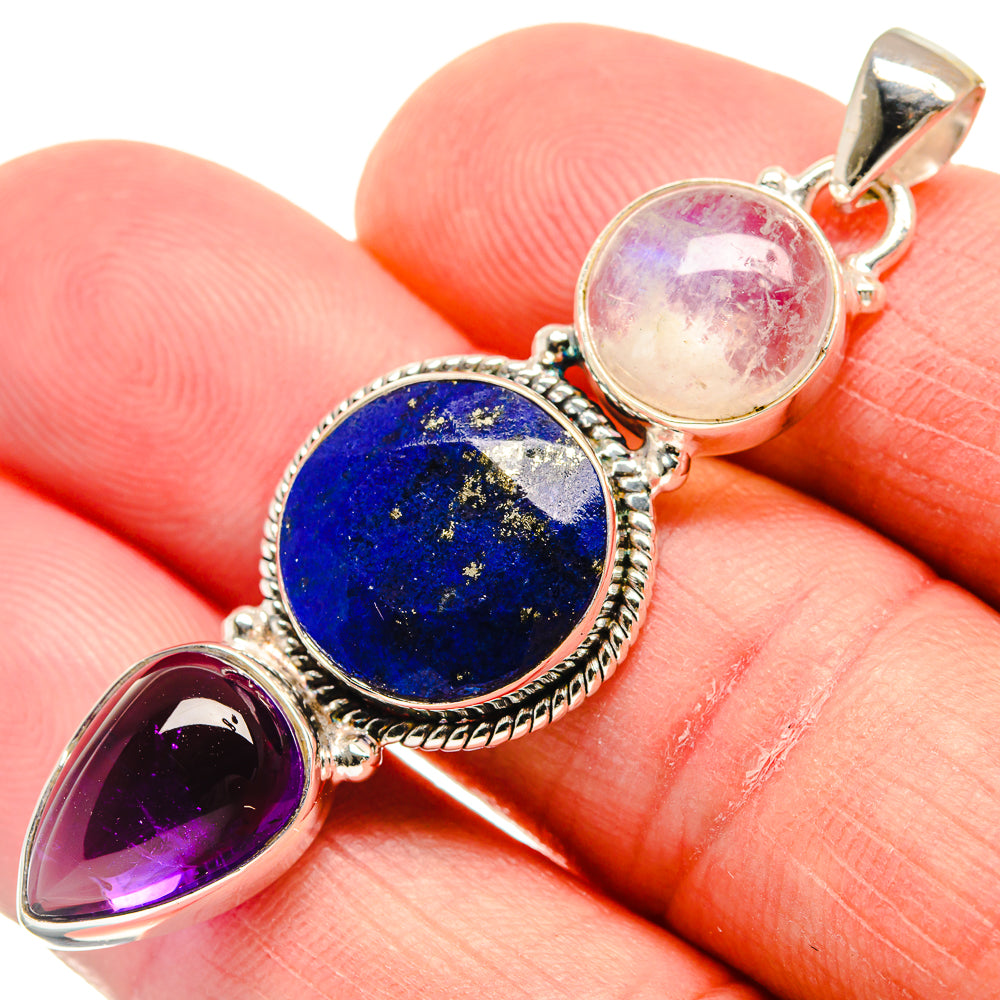Lapis Lazuli Pendants handcrafted by Ana Silver Co - PD21642