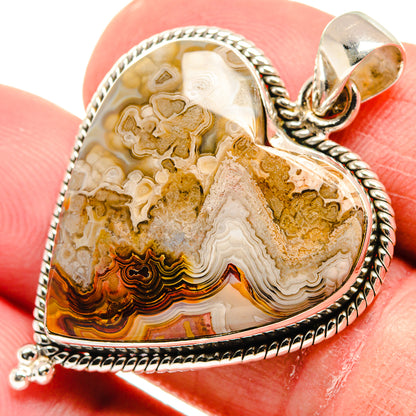 Laguna Lace Agate Pendants handcrafted by Ana Silver Co - PD21643