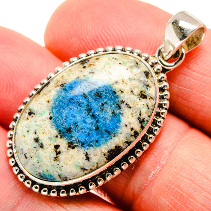 K2 Blue Azurite Pendants handcrafted by Ana Silver Co - PD21659