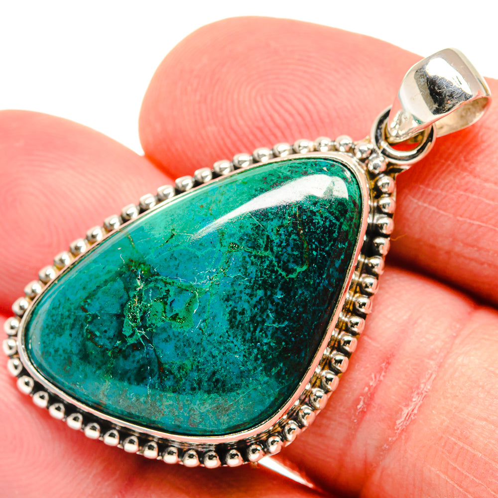 Chrysocolla Pendants handcrafted by Ana Silver Co - PD21661