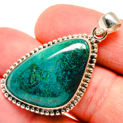 Chrysocolla Pendants handcrafted by Ana Silver Co - PD21661