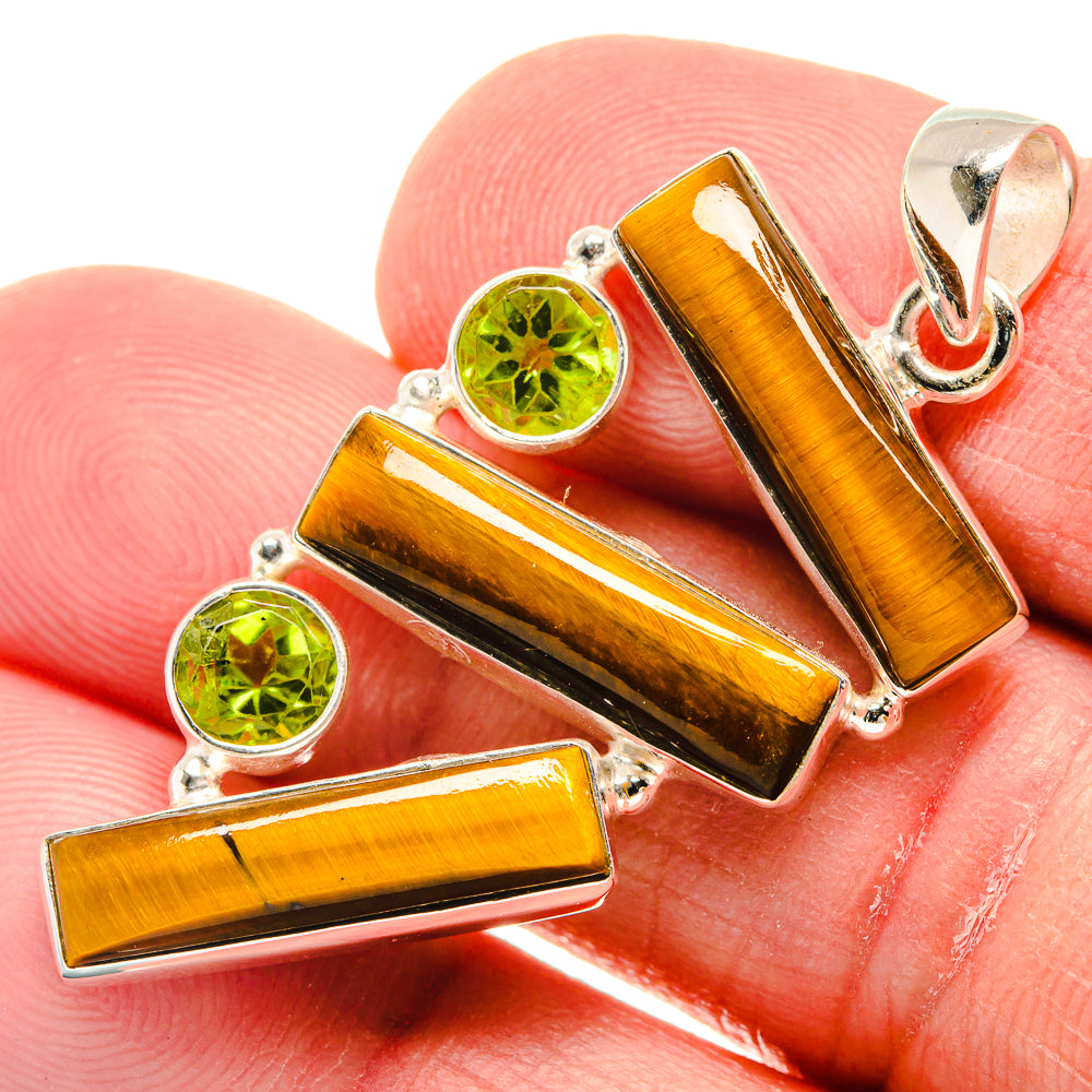 Tiger Eye Pendants handcrafted by Ana Silver Co - PD21672