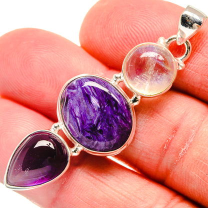 Charoite Pendants handcrafted by Ana Silver Co - PD21679