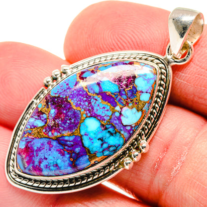 Spiny Oyster Turquoise Pendants handcrafted by Ana Silver Co - PD21710