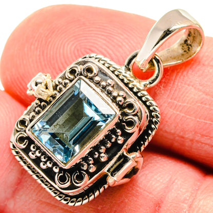 Blue Topaz Pendants handcrafted by Ana Silver Co - PD21732