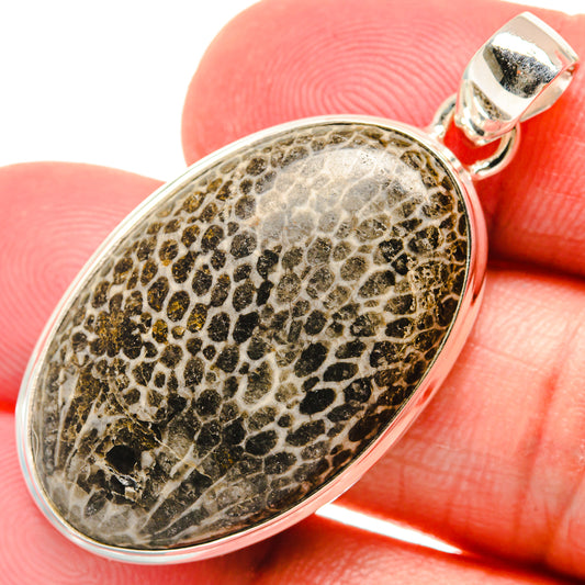 Stingray Coral Pendants handcrafted by Ana Silver Co - PD21738