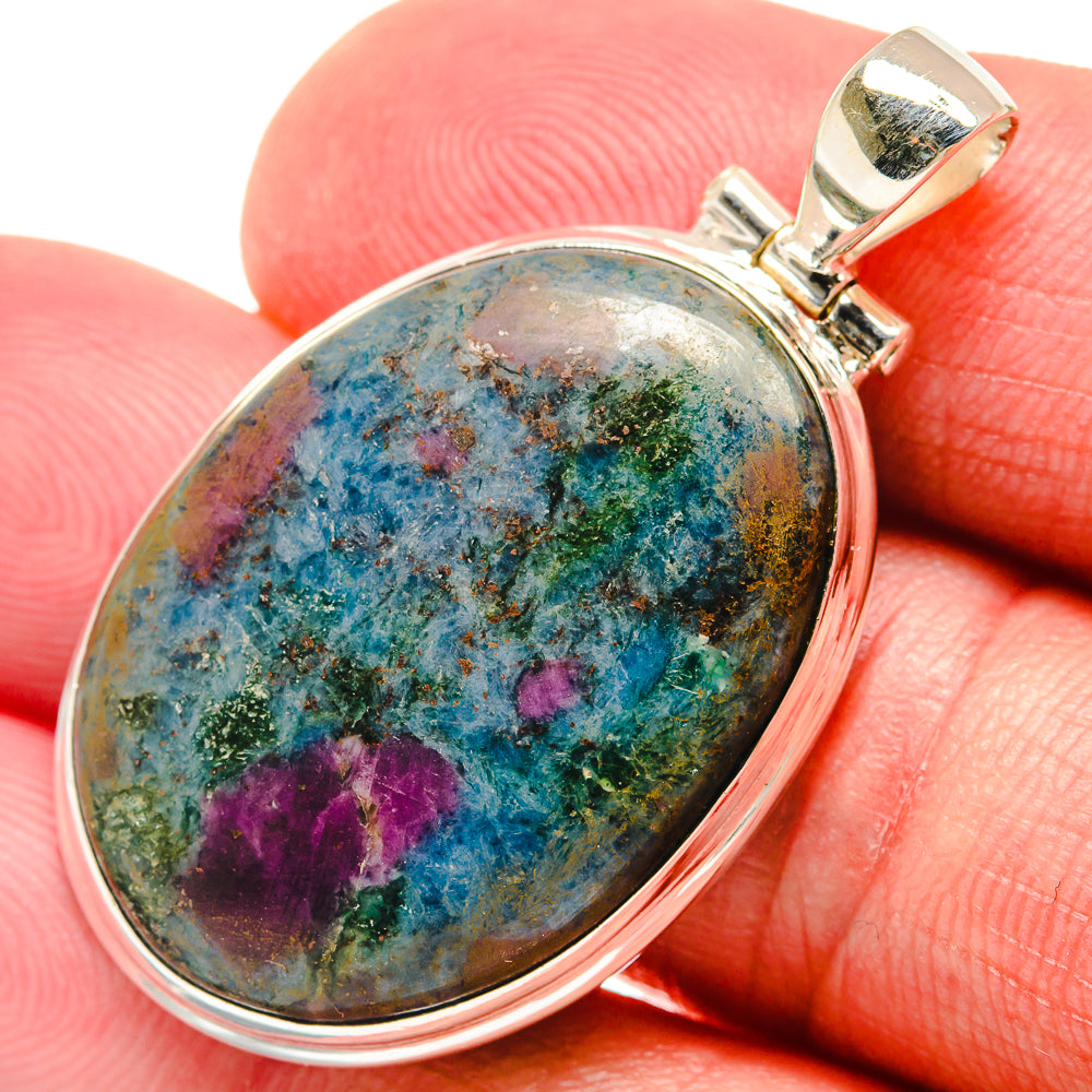 Ruby Fuchsite Pendants handcrafted by Ana Silver Co - PD21739