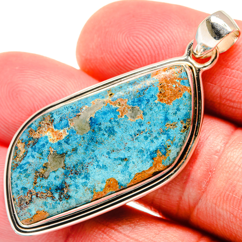 Chrysocolla Pendants handcrafted by Ana Silver Co - PD21741