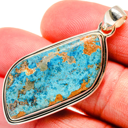 Chrysocolla Pendants handcrafted by Ana Silver Co - PD21741