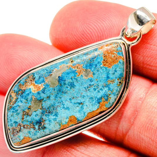 Chrysocolla Pendants handcrafted by Ana Silver Co - PD21741
