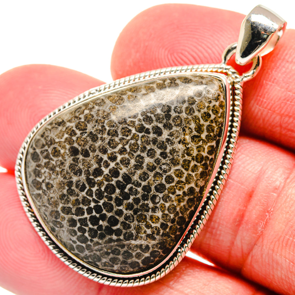 Stingray Coral Pendants handcrafted by Ana Silver Co - PD21743