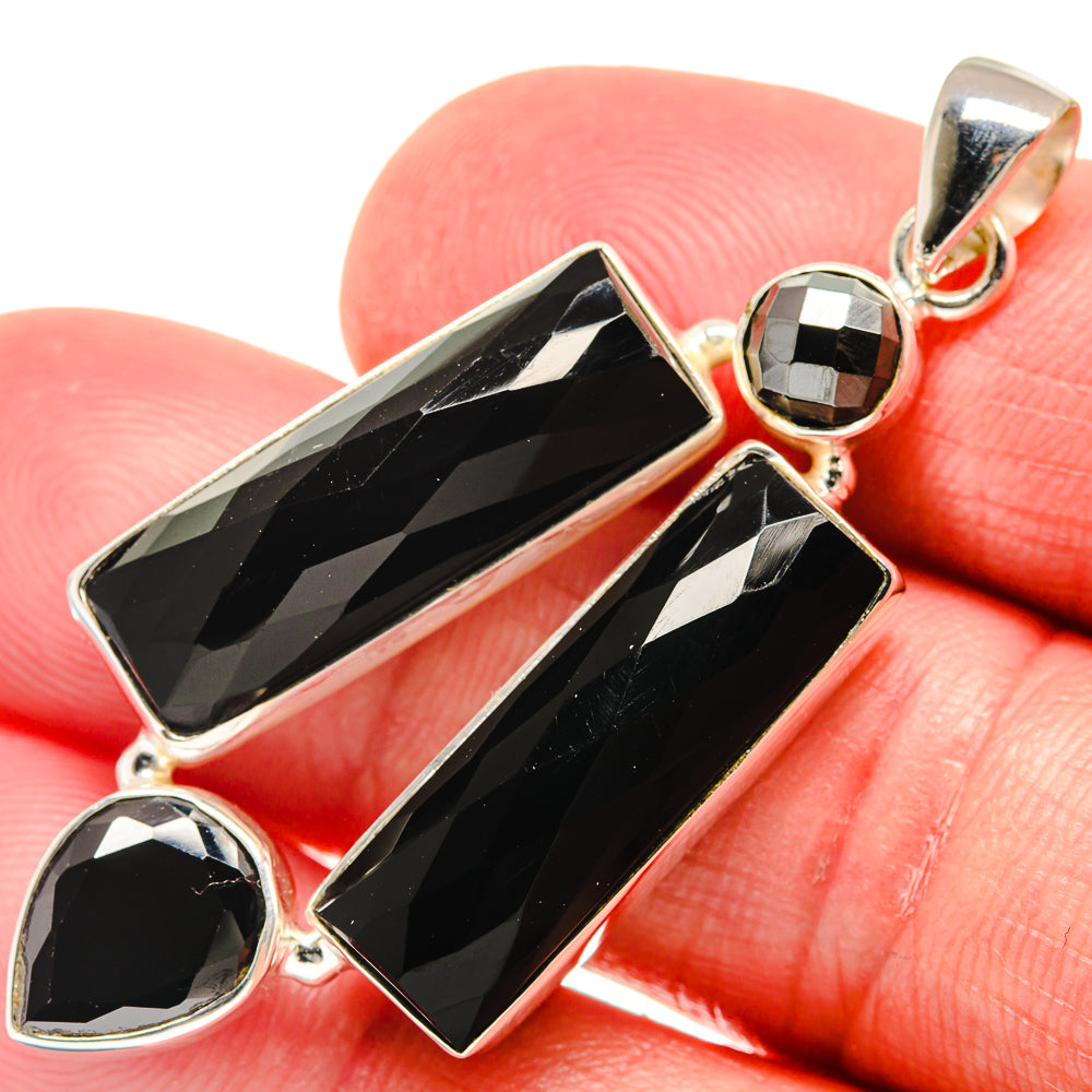 Black Onyx Pendants handcrafted by Ana Silver Co - PD21750