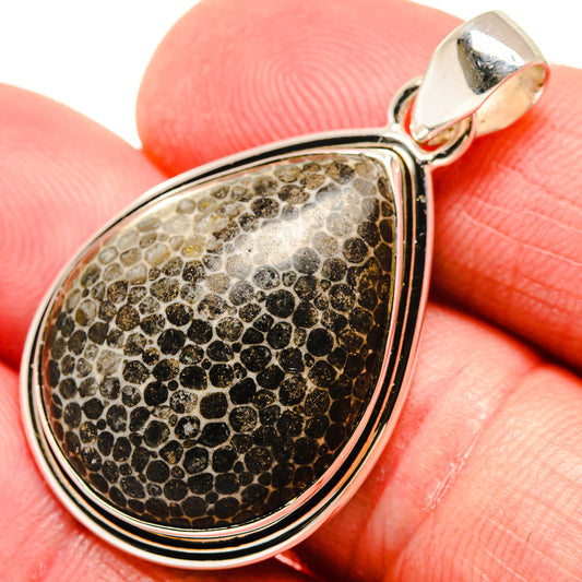 Stingray Coral Pendants handcrafted by Ana Silver Co - PD21761