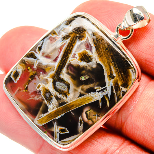 Turkish Tube Agate Pendants handcrafted by Ana Silver Co - PD21785