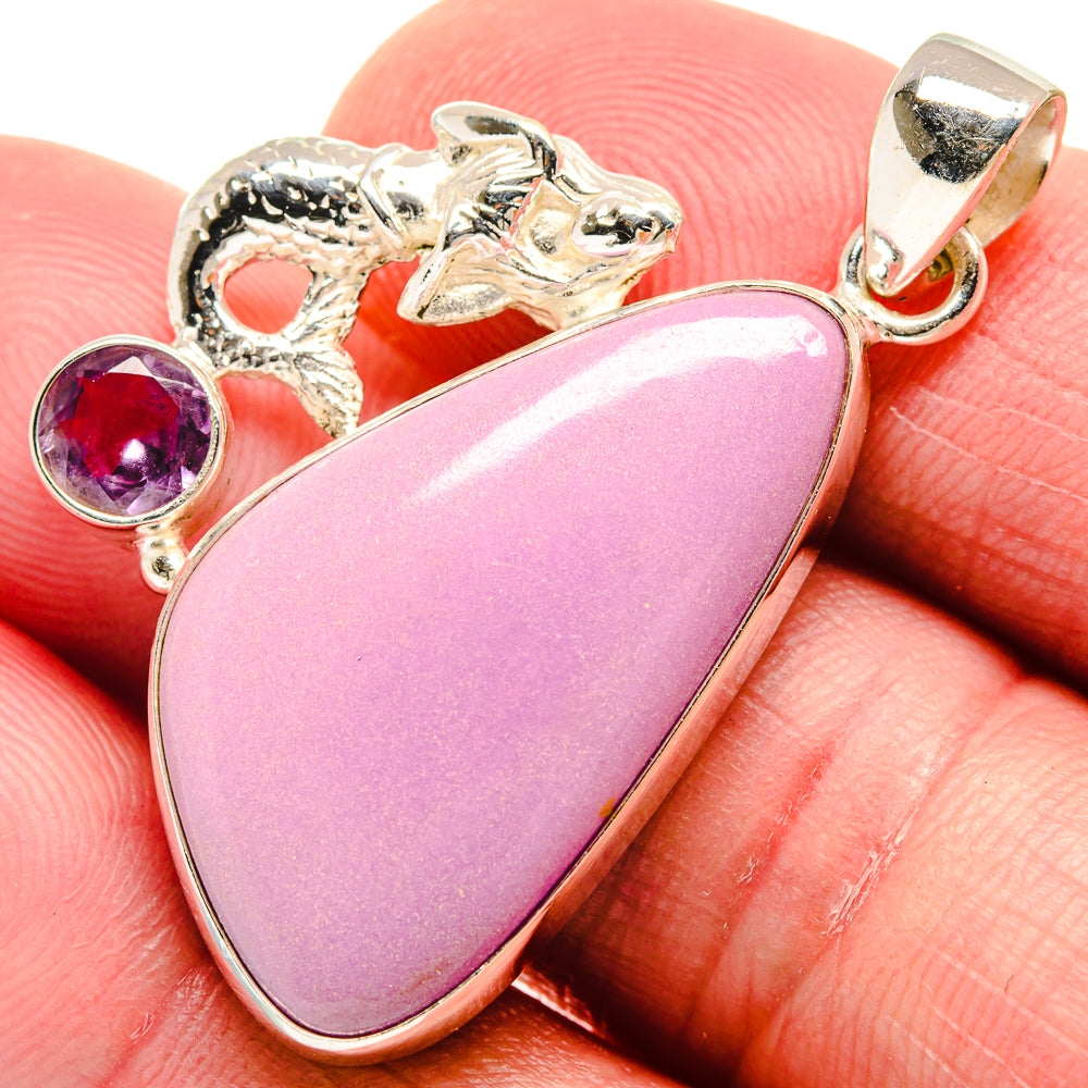 Phosphosiderite, Amethyst Pendants handcrafted by Ana Silver Co - PD21787