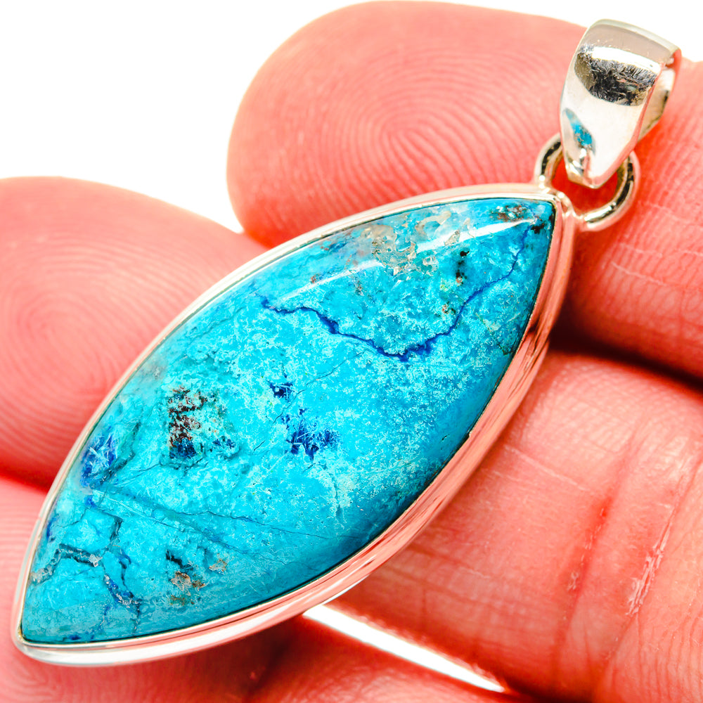 Chrysocolla Pendants handcrafted by Ana Silver Co - PD21794