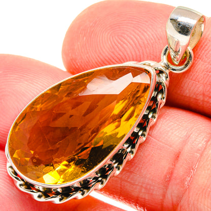 Citrine Pendants handcrafted by Ana Silver Co - PD21811