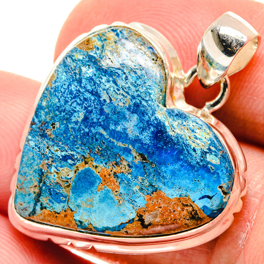 Chrysocolla Pendants handcrafted by Ana Silver Co - PD21813