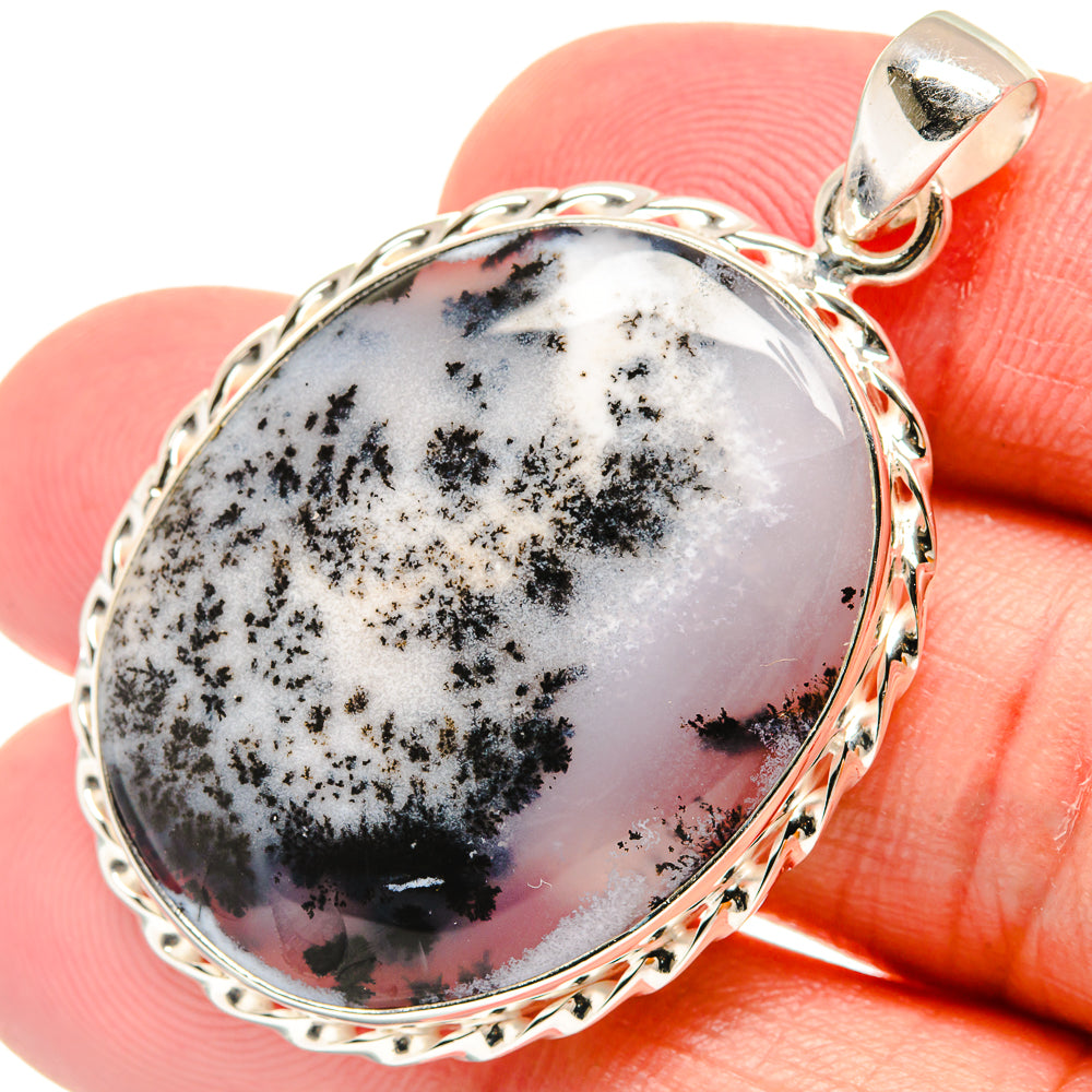 Dendritic Opal Pendants handcrafted by Ana Silver Co - PD21868