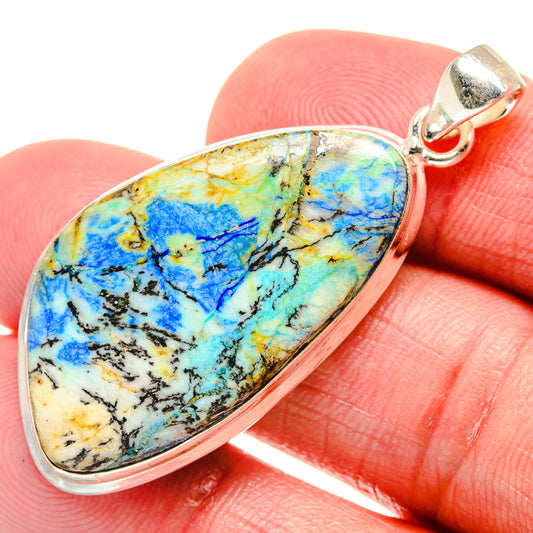Blue Jasper Pendants handcrafted by Ana Silver Co - PD21873