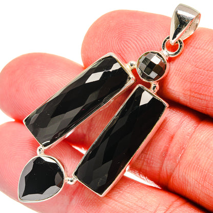 Black Onyx Pendants handcrafted by Ana Silver Co - PD21876